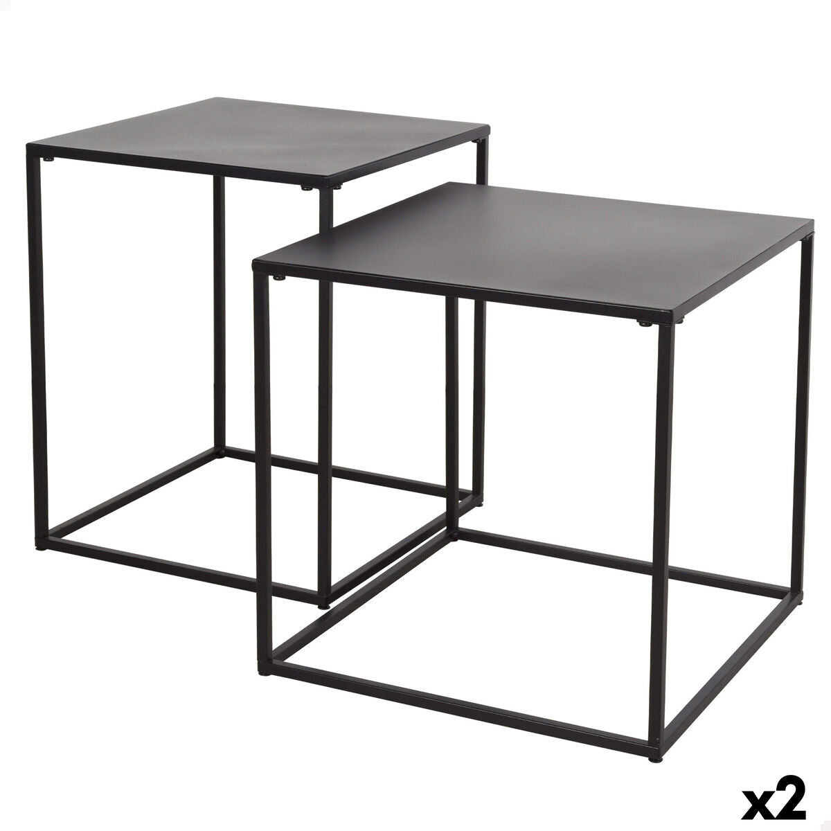 Jeu de 2 tables Max Home 38 x 37 x 38 cm (2 Unités)