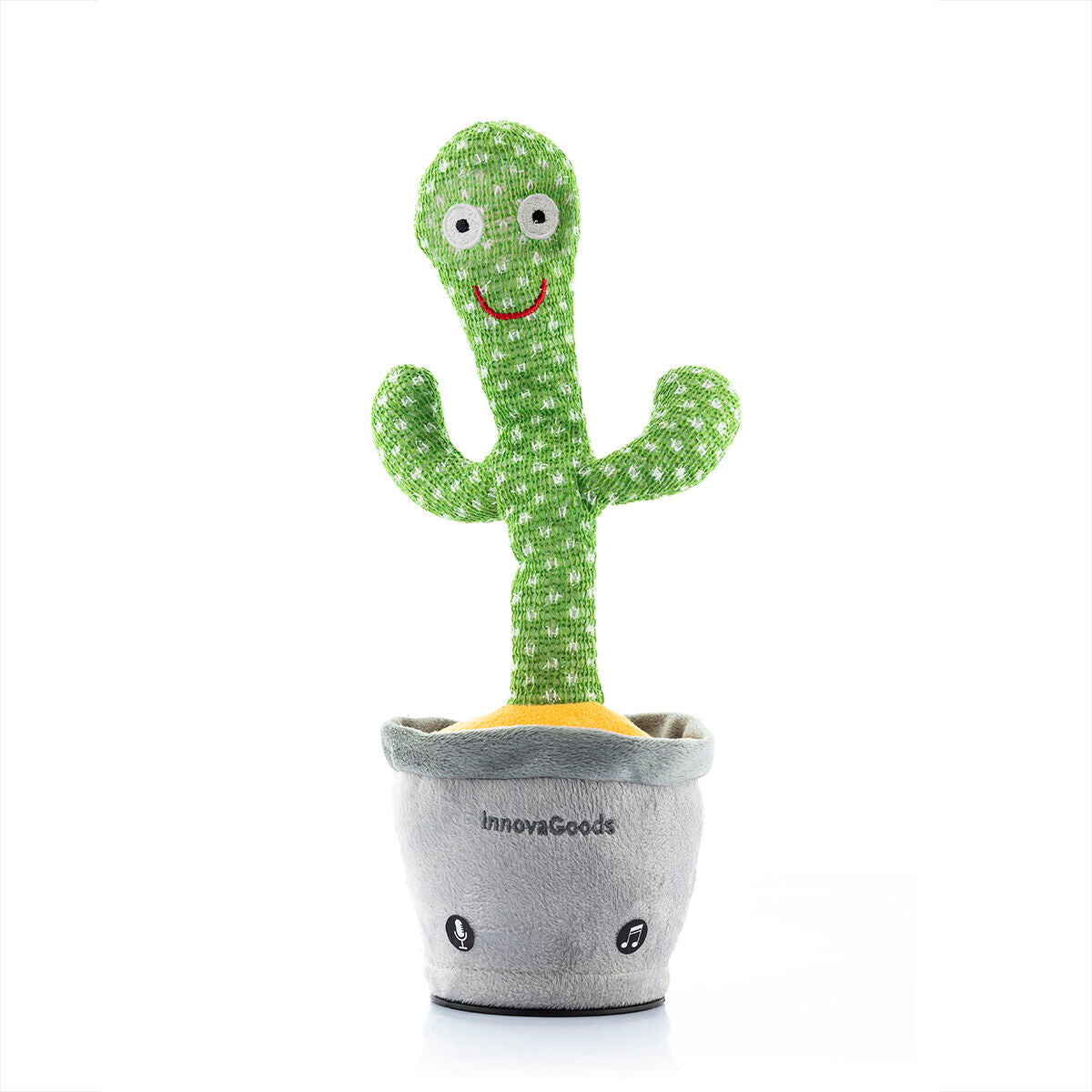 Cactus Dansant et Parlant Rechargeable avec Musique et LED Multicolore Cacxi InnovaGoods